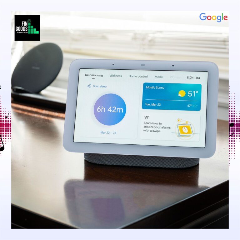 Google Nest Hub (2nd Gen) จอสมาร์ทดิสเพลย์ 7 นิ้ว พร้อม Sleep Sensing