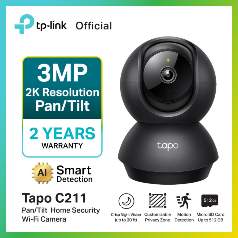 TP-Link Tapo C211 รีวิว 2026 — กล้องวงจรปิตภายในบ้าน 2K 3MP หมุนสแกนรอบห้อง AI ฟรี เก็บได้ถึง 512GB