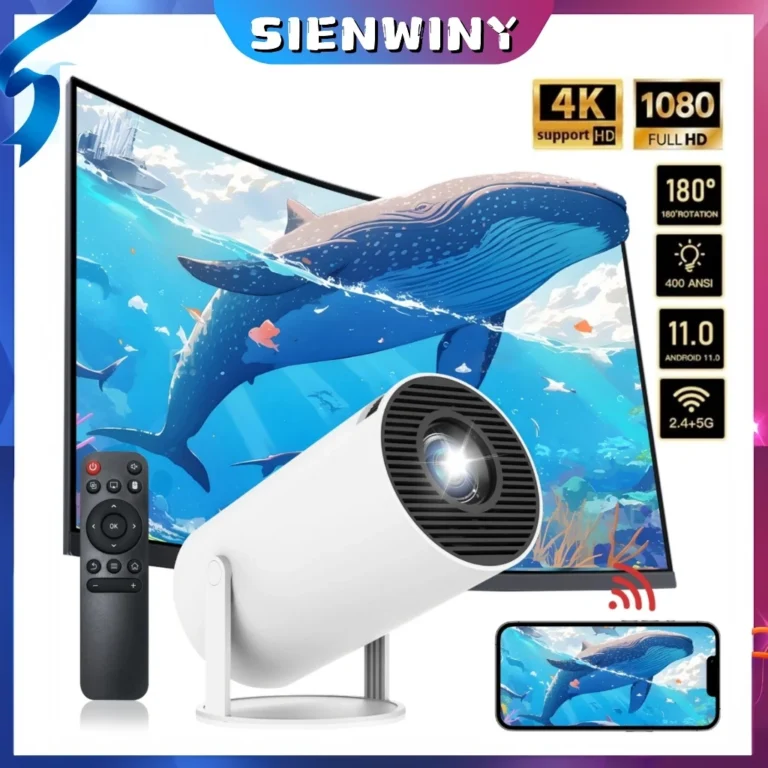 HY300 โปรเจคเตอร์พกพา Android 11 (Native 720p, ~120-160 ANSI Lumens)