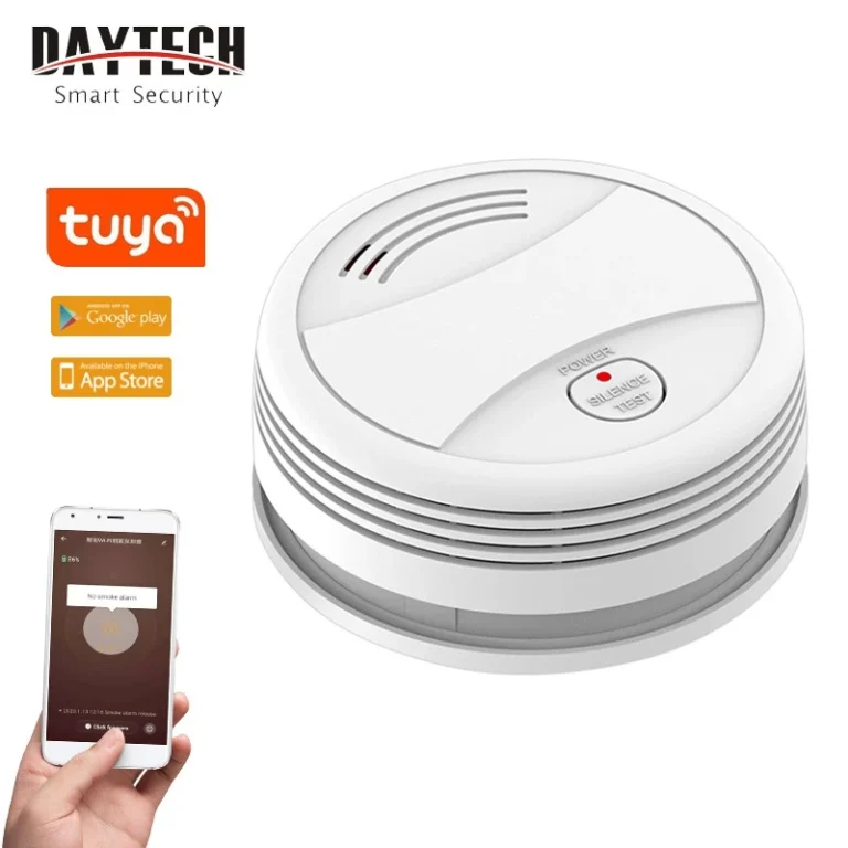 DAYTECH Tuya APP เครื่องตรวจจับควันไฟไร้สาย Wireless Smoke Detector WIFI SM10