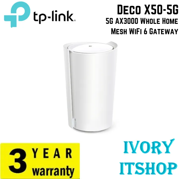 TP-Link Deco X50-5G AX3000 Whole Home Mesh WiFi 6 Gateway ใส่ซิม 5G