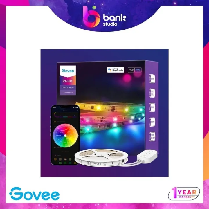 Govee RGBIC Basic Wi-Fi + Bluetooth LED Strip Lights