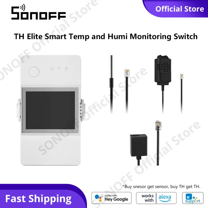 SONOFF TH Elite 20A (THR320D) WiFi Smart Switch พร้อมจอ LCD